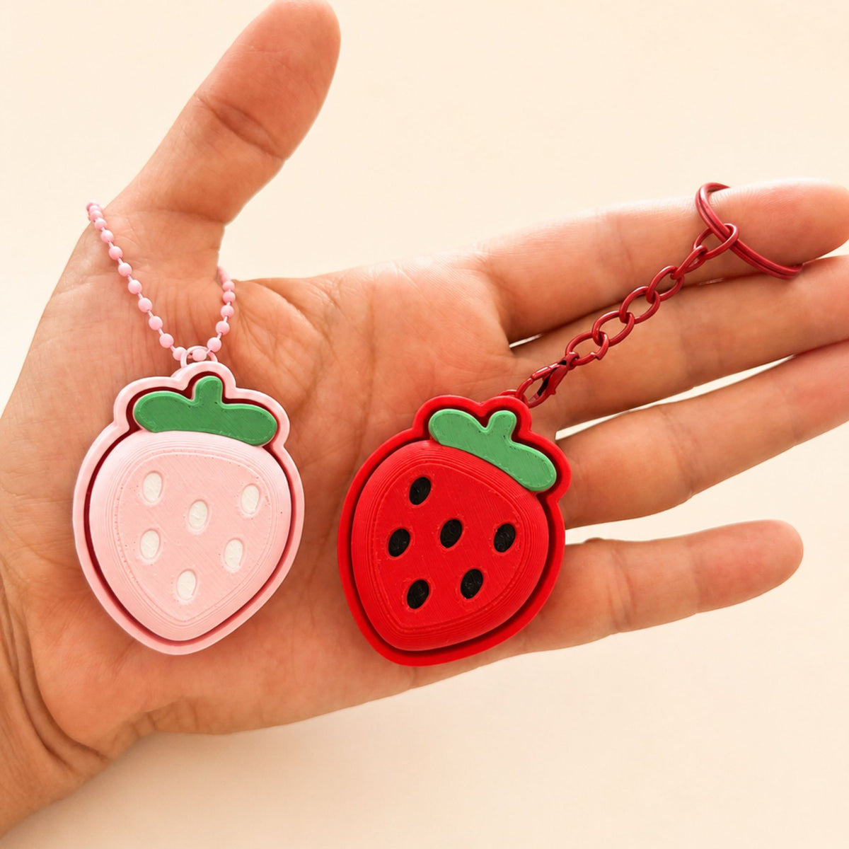 Porte-clés Clicker Fraise Sensorielle