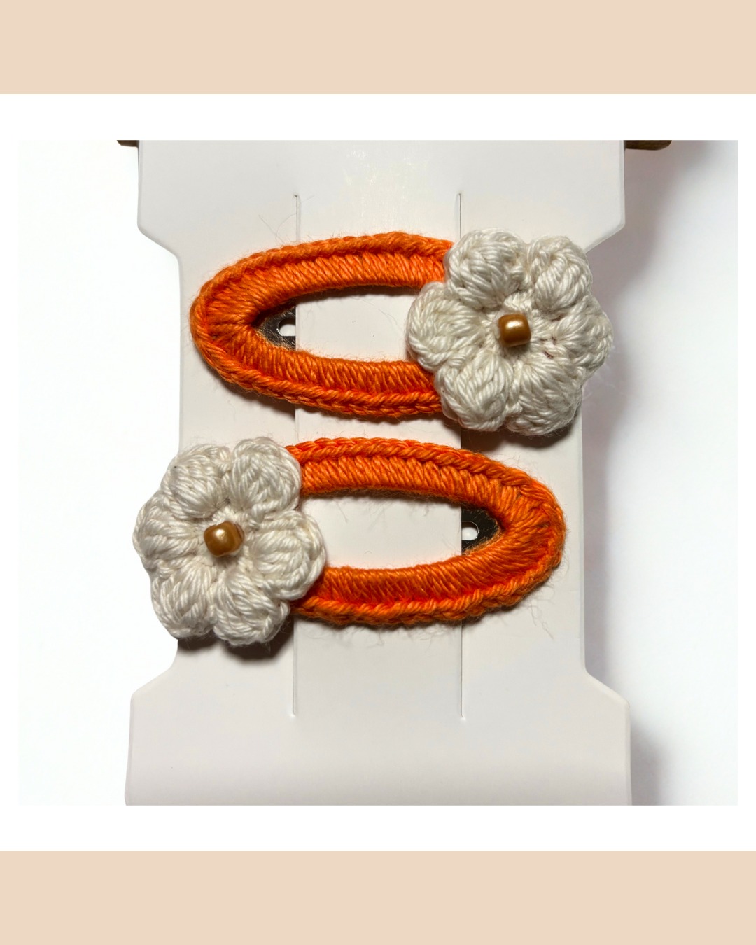 Duo Pinces au Crochet Fleur