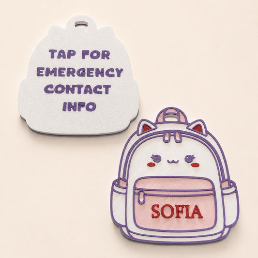 Badge NFC Contact d’Urgence Personnalisé