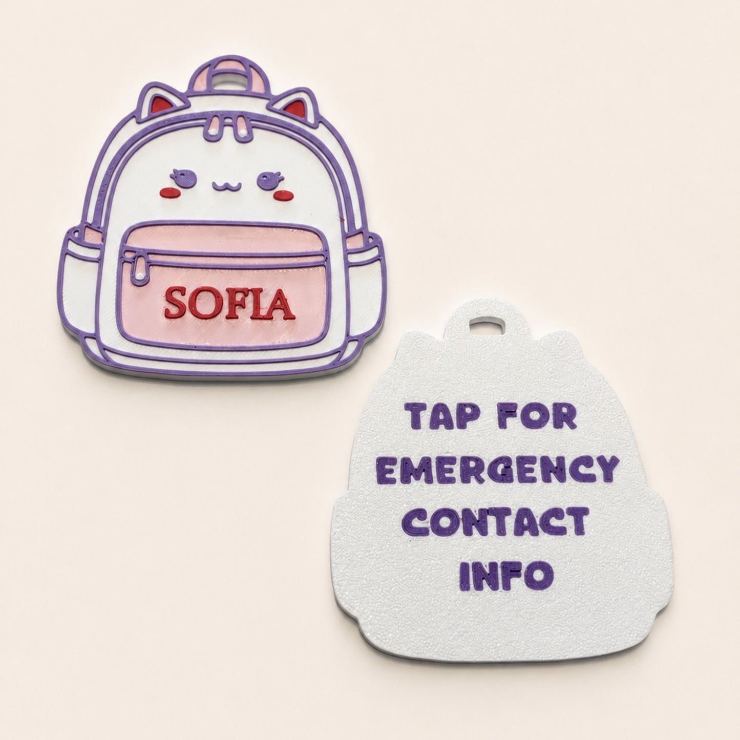 Badge NFC Contact d’Urgence Personnalisé