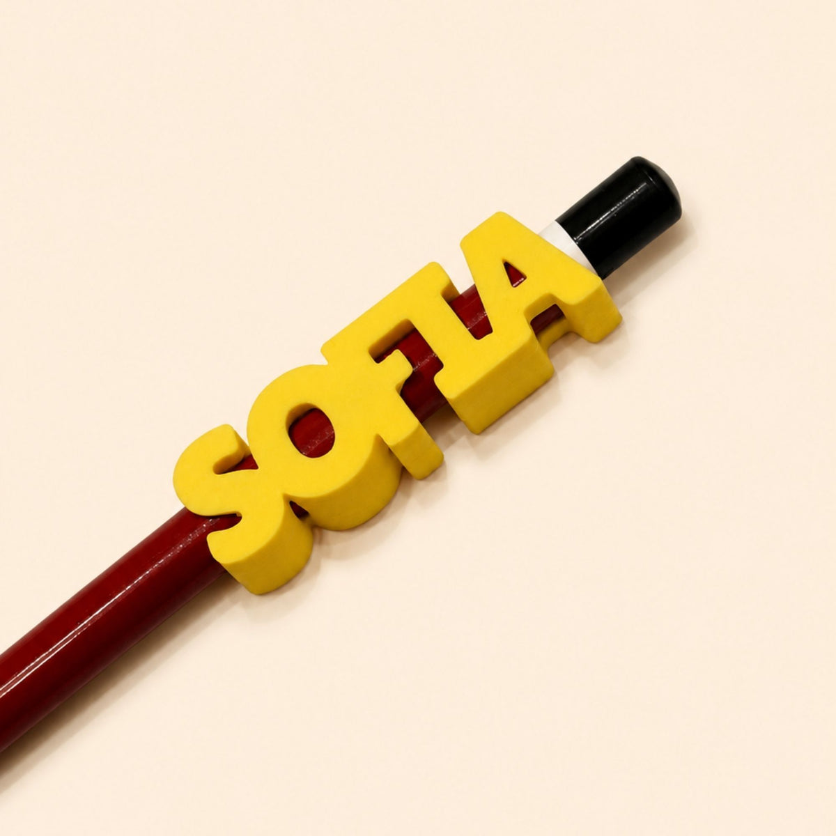 Accessoire de crayon personnalisé avec prénom