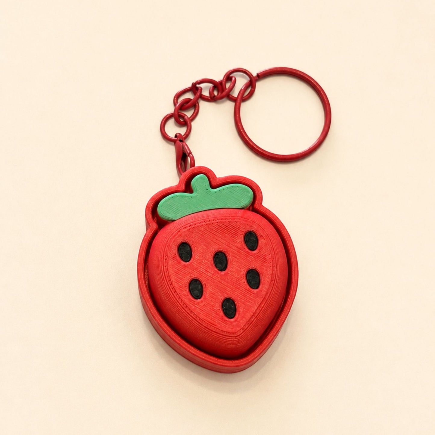 Porte-clés Clicker Fraise Sensorielle