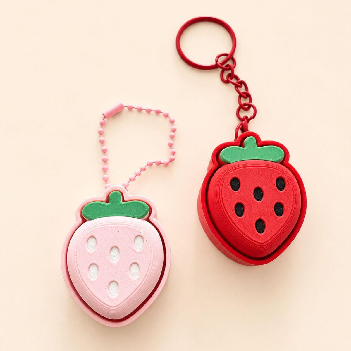 Porte-clés Clicker Fraise Sensorielle
