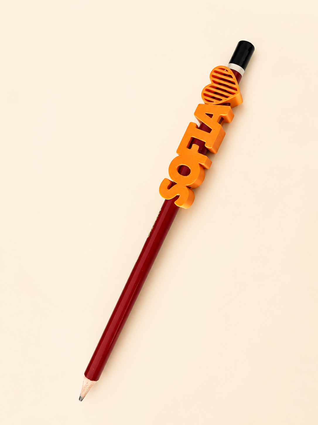 Accessoire de crayon personnalisé avec prénom
