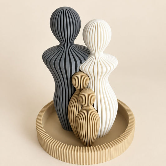 Notre Famille – Sculpture Familiale Artisanale