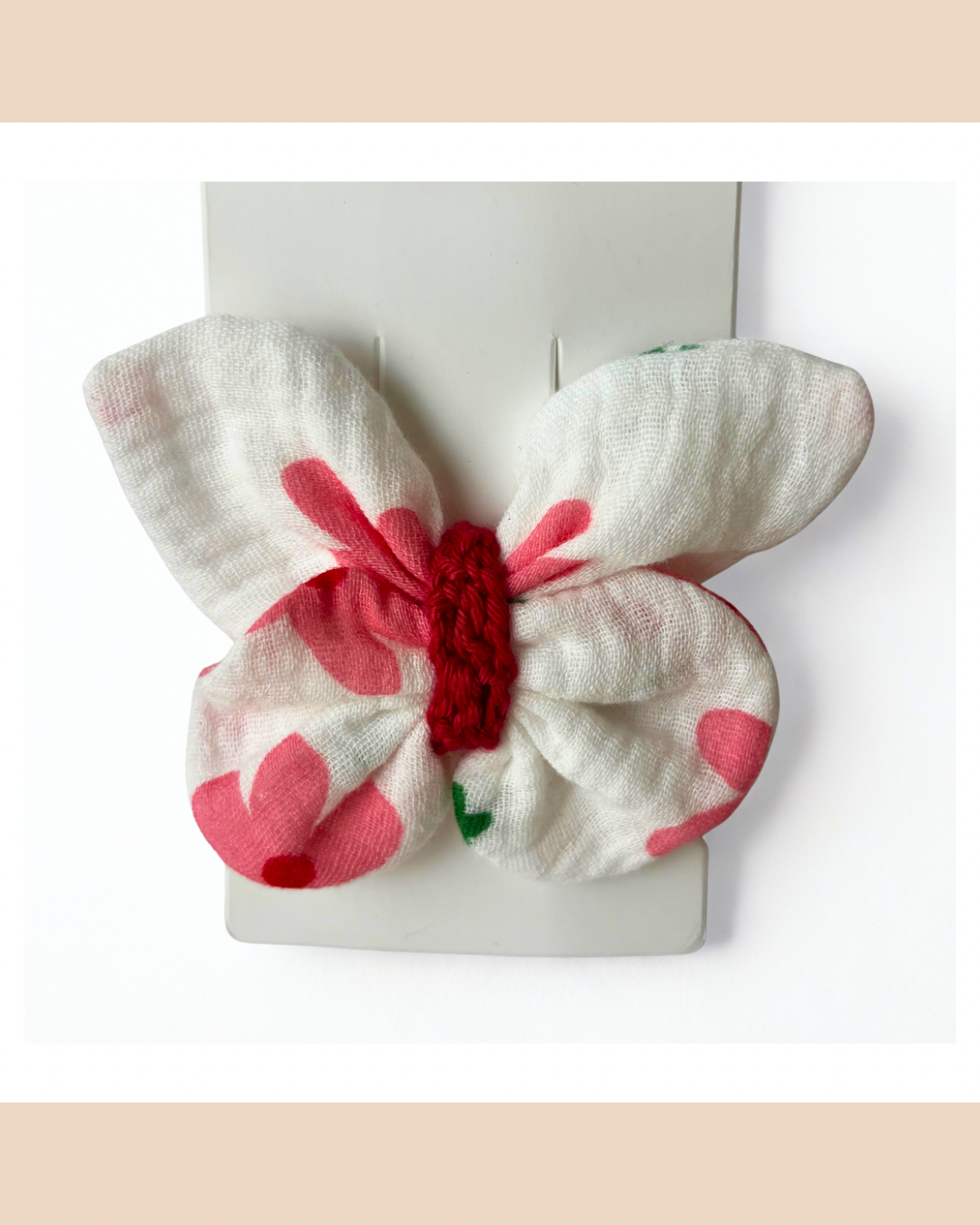 Barrette Papillon en tissu