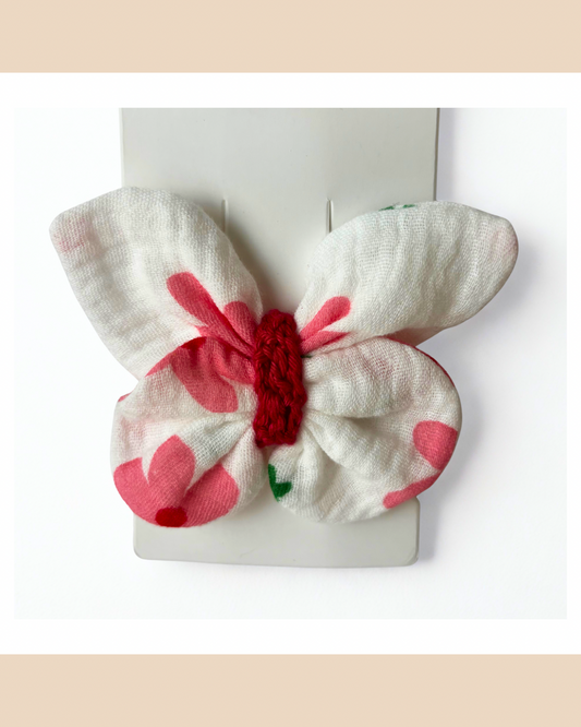 Barrette Papillon en tissu
