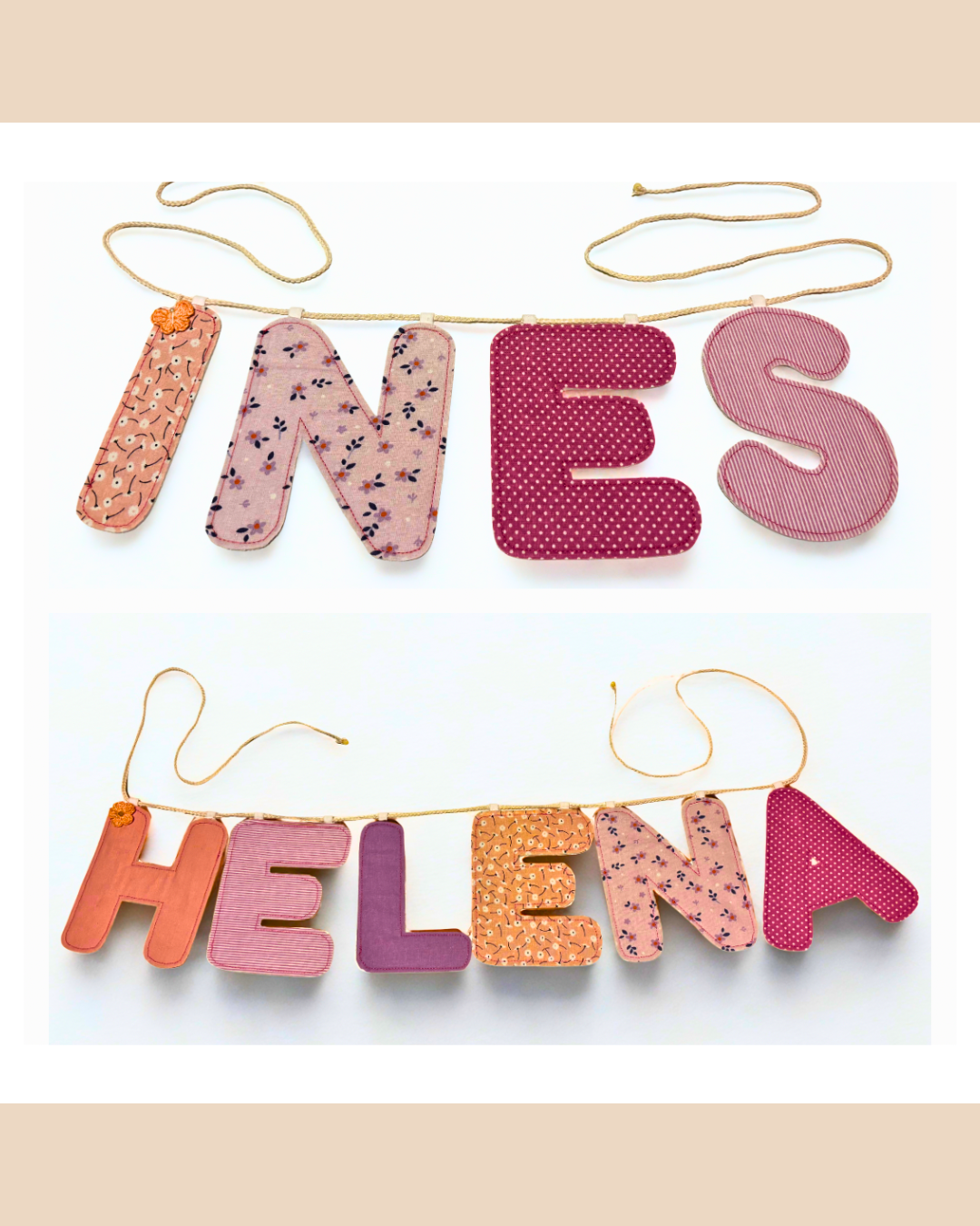 Guirlande Prénom en Tissu
